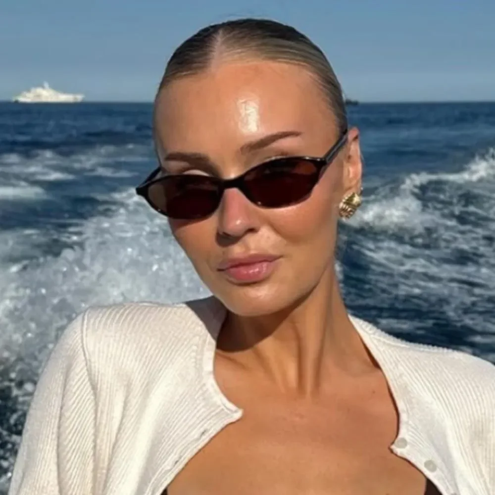 New retro oval sunglasses